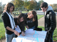 Recherche itinéraire sur carte routière